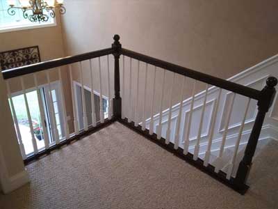 painting contractor Pike County before and after photo 13after-bannister